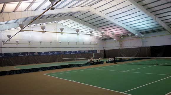 Photo of metal halide lighting at WRAC