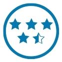 icon of 4.5 star rating