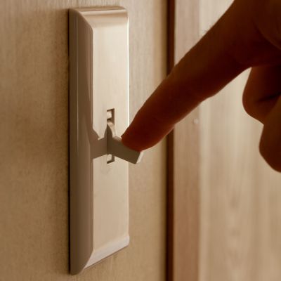 Person switching of light