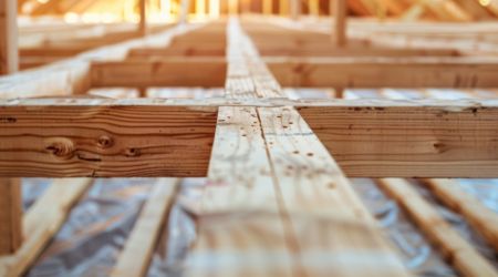 attic floor with no insulation