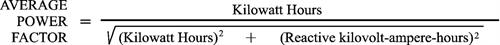Image of Average Power Factor formula