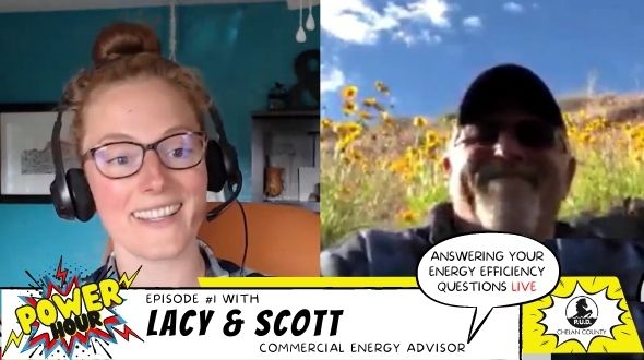 screenshot of Scott and Lacy answering customer questions live on the Power Hour