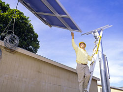 School solar installation
