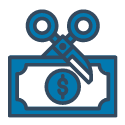 icon - cut costs cut costs icon