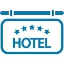 Hotel sign icon