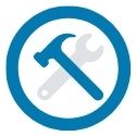 hammer and wrench icon