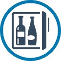 wine refrigerator icon