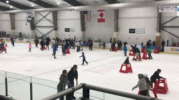 iFiber community ice rink at Town Toyota Center