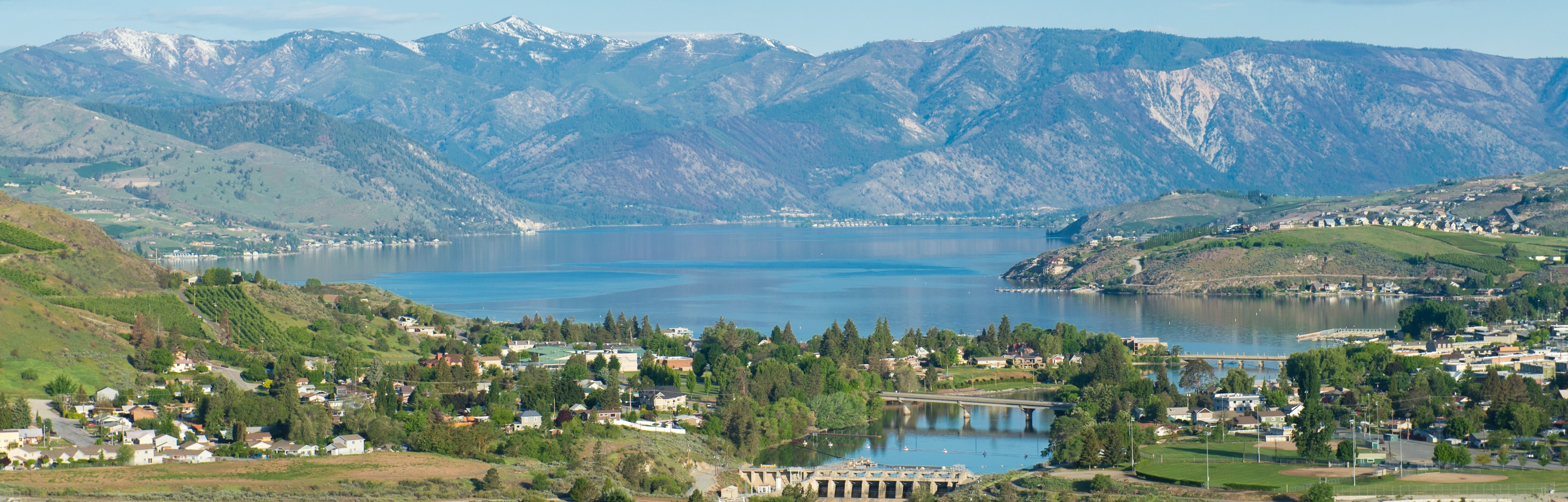 Aerial photo of Lake Chelan