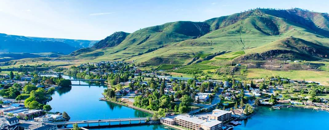 Aerial Photo of the Chelan River