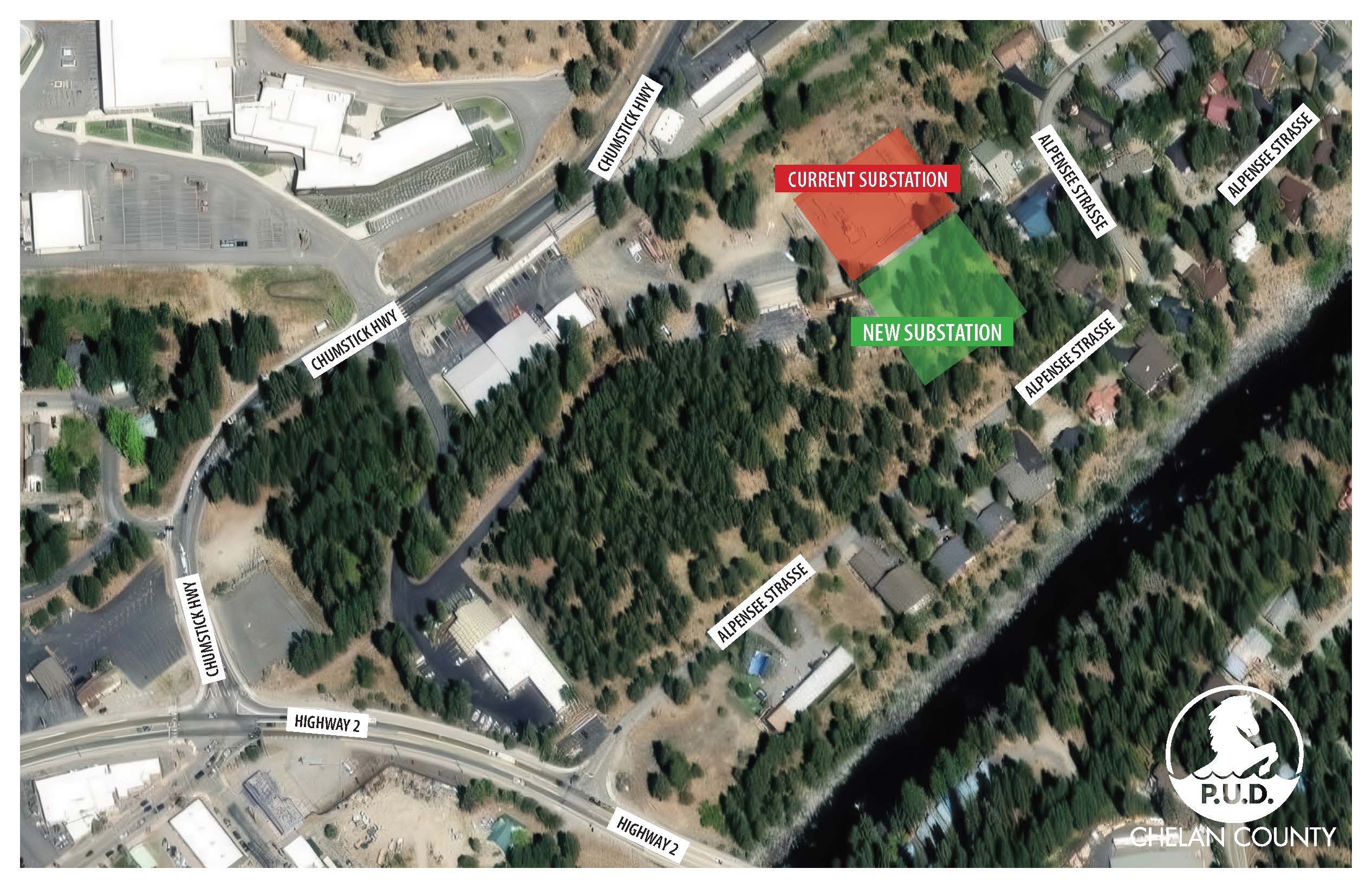 New Leavenworth Substation map