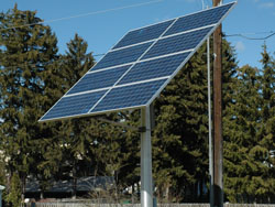 Photo of solar panels at Peshastin-Dryden Elementary