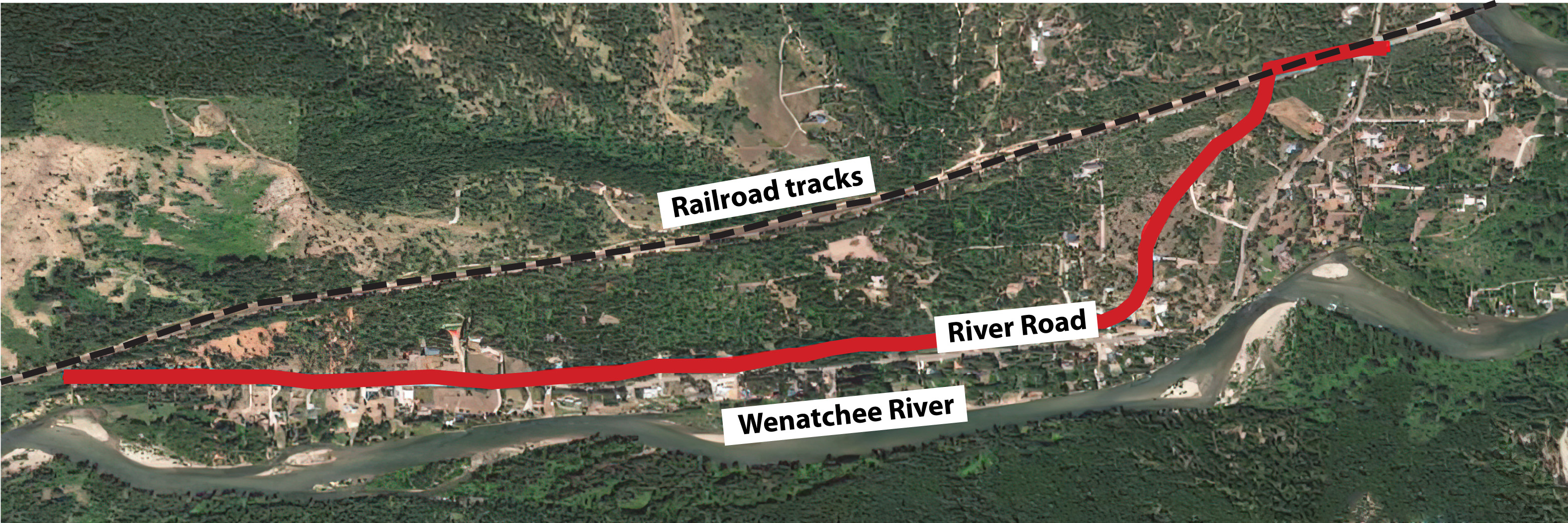 Map of River Rd Fire Safety Improvements location
