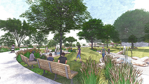 Image of splash pad planned for RIverfront Park