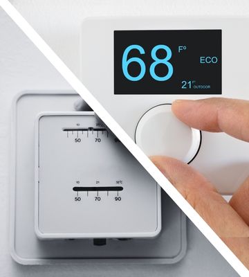old thermostat - smart thermostat