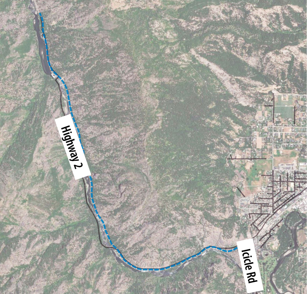 Tumwater Cyn Power line AUG26 map