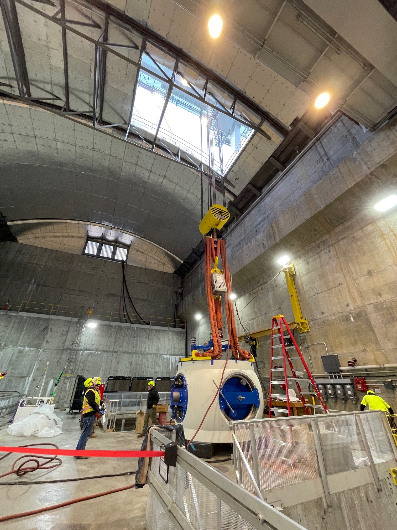 View of the U5 lift from inside RI powerhouse 2